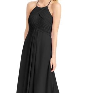 Azazie Ginger Dress Black Bridesmaid Size 4